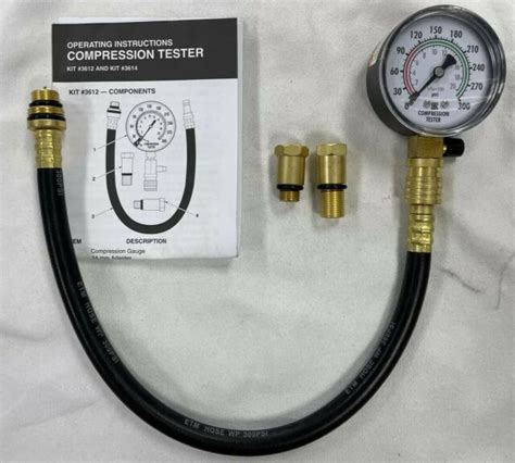 rubber tip compression tester|Innova 4 Piece Kit Compression Tester: Rubber Hose, Quick .